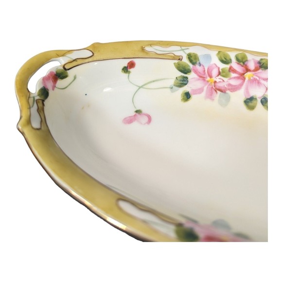 Antique NIPPON Noritake porcelain oblong relish  serving dish with raised relief - Picture 2 of 11
